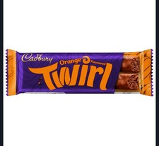 24x43g Cadbury Twirl Orange Snack Treat Chocolate Bar Bulk Buy UK