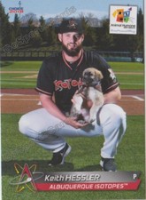 2018 Albuquerque Isotopes SGA Keith Hessler RC Rookie Colorado Rockies Minor