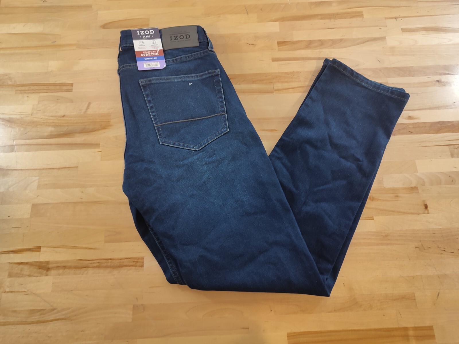 's Comfort Stretch 5-pocket Style Straight Fit Jeans Dark Blue 30wx32l