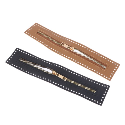 Leather Zipper Useful For Crochet Bag Sewing Accessory Handbag PU Leather Zi _xi