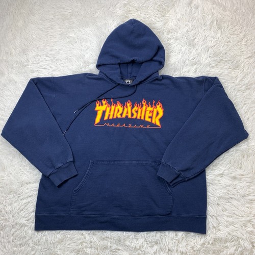 vintage blue flame sweater