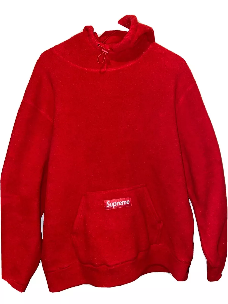 supreme polartec hooded sweatshirt L