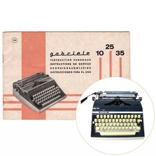 Adler Gabriele 35 Typewriter Instruction Manual User Repro Antique Vtg thumbnail