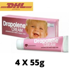 Drapolene Cream 55g Prevents  Treats NAPPY RASH, MINOR BURN  WOUNDS x4