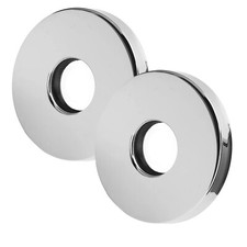 2pc Shower Arm Flange 2.5 Round Modern Universal Escutcheon Replacement Cover 2pc Shower Arm Flange 2.5 Round Modern Universal Escutcheon Replacement Cover