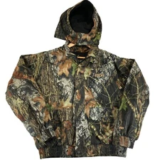 Rockey ProHunter Gear Hooded Thinsulate Jacket Men Large Mossy Oak Camo Full Zip