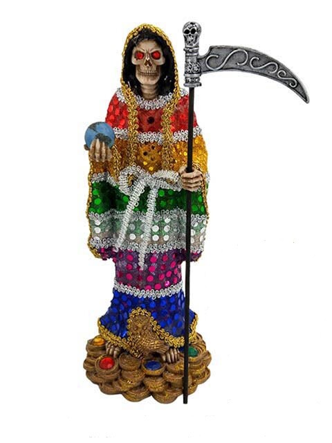 13 Santa Muerte Statue 7 Colors Holy Death Grim Reaper Siete Potencias 