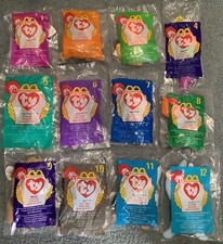 1998 Ty Mcdonalds Happy Meal Teenie Beanie Babies Complete Set Of 12