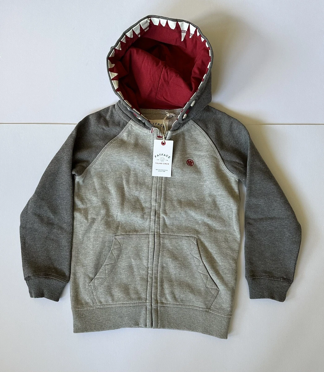 Pull à Capuche Garçon Fat Face 10-11 Ans - Bleu - Coton - Très Bon état