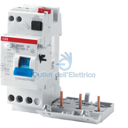 ABB DDA203 AC 40A  30MA BLOCCO DIFFERENZIALE 3P