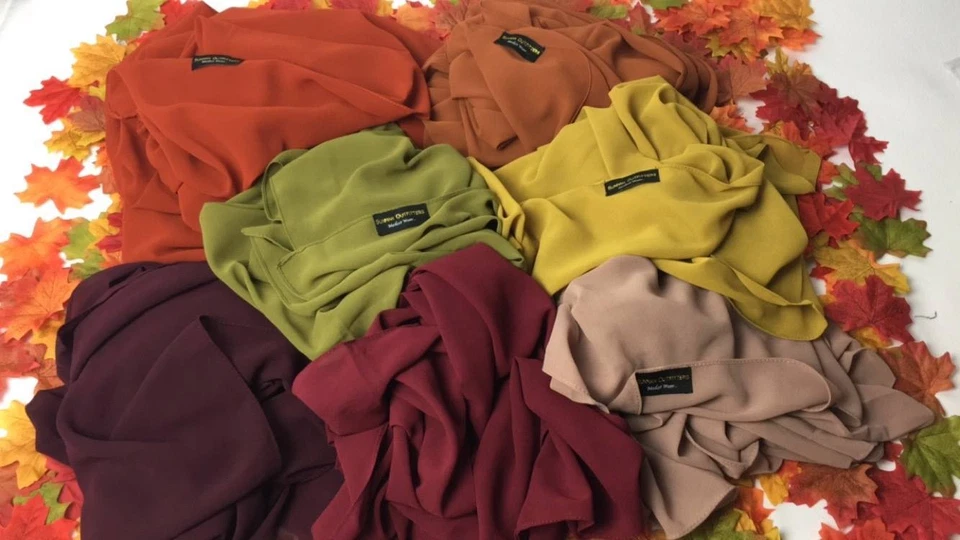 Maxi bufanda de hiyab de gasa de calidad premium cubierta para la cabeza musulmana 180x70 - 180x85 cm Foto 3 de 3