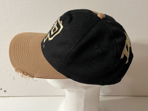 Vintage Purdue Sports Specialties Mütze Snapback Wolle Maskottchen schwarz gold 80er 90er - Bild 5 von 10