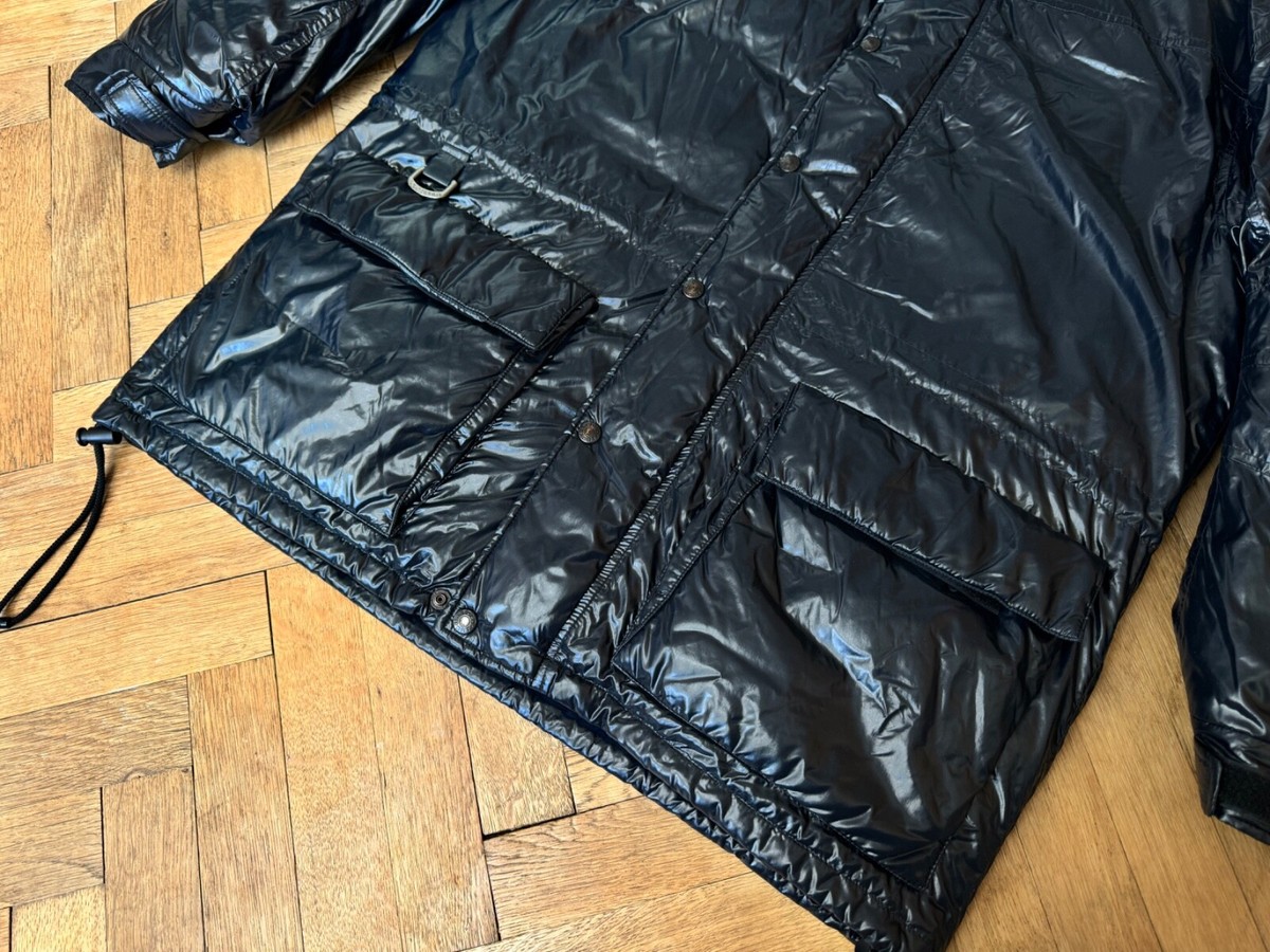 90's Ralph Lauren Polo Sport Black Shiny Puffer Jacket M | eBay