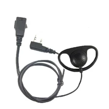 Earpiece Headset Earhook With PPT Mic For Baofeng Radio UV-5R KG-UVD1 KG-UVD1