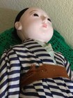 Antique Japanese Oriental Ichimatsu Ningyo Chonmage Boy Doll  (X) — photo 6