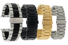 Stainless Steel Metal Watch Band for Apple Watch Series 6 5 4 3 2, 38 40 42 44mm