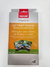 Maxell Maxlink VCR Head Cleaner Dry Type VP-100 290058