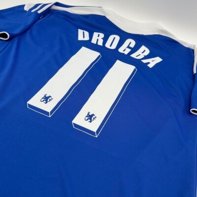ウェア adidas CHELSEA DROGBA #11 CHELSEA ADIDAS 2010/2011 FOOTBALL SOCCER AWAY JERSEY #11 DROGBA