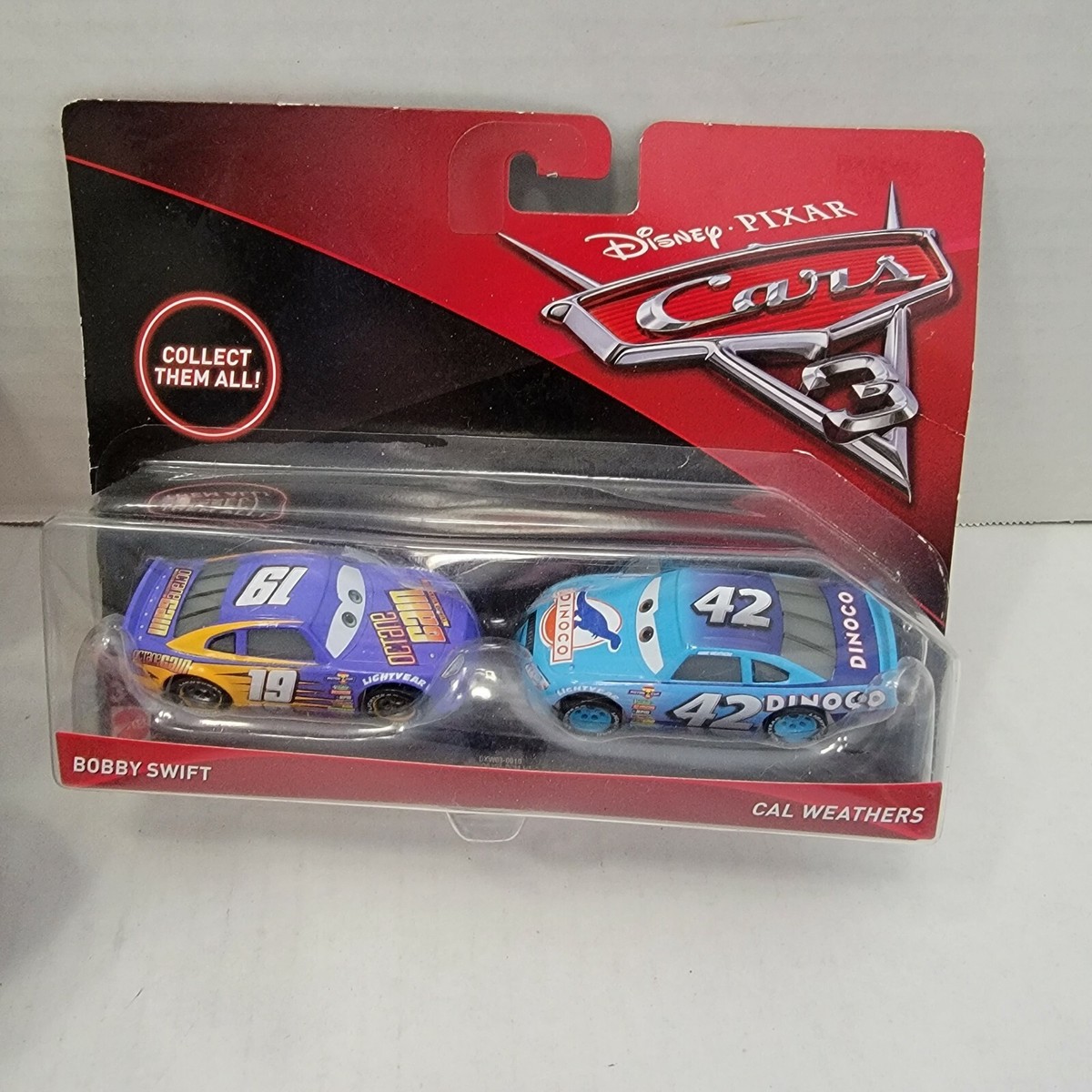 New Mattel Disney Pixar Cars Bobby Swift #19 Octaine Cal Weathers