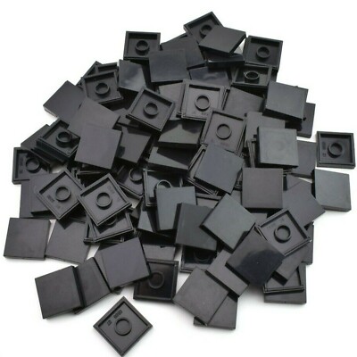 TCM BRICKS Black 2x2 Tile X10 Compatible Parts & Pieces YOU CHOOSE QTY 
