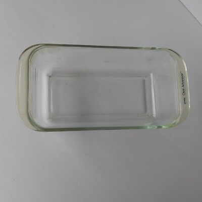Vintage Pyrex 213 Clear Glass Loaf Pan Bread Baking Dish 1.5 qt 8.5x4.5x2.5 USA