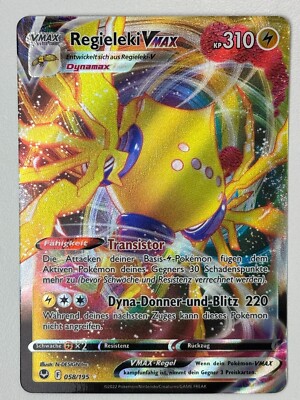 Regieleki VMAX 058/195 Silberne Sturmwinde Deutsch NM Pokemon