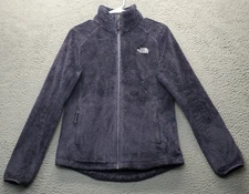 The North Face Jacket Women Small Navy Zipped Pockets Mock Neck Pony Logo Zipper