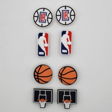 NBA LA Clippers Basketball Team For Crocs Shoe Charms Jibbitz - 8 Pieces