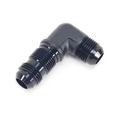 -10AN 90 Degree Bulkhead Fitting - Black - WARR Performance 47-0036