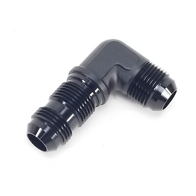 -10AN 90 Degree Bulkhead Fitting - Black - WARR Performance 47-0036
