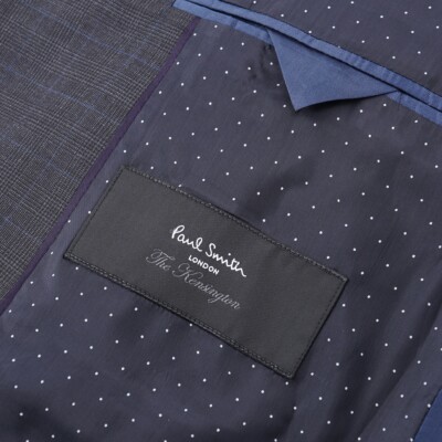 Paul Smith Extra-Slim 'Kensington' Charcoal Check Wool Suit 40R