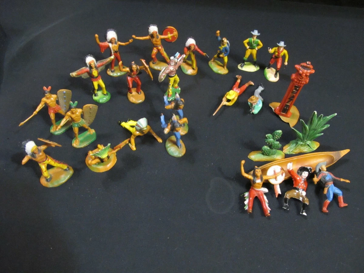LOT DE 9 anciens petits soldats vintage en plastique EUR 5,00 - FR
