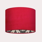 Raspberry Pink Velvet Charcoal Grey Moroccan Aztec Drum Lampshade