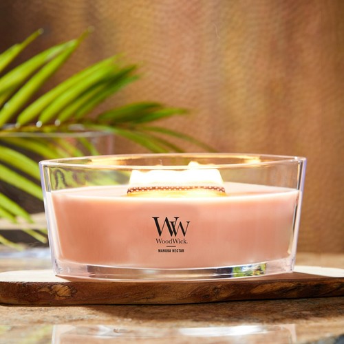 WoodWick Manuka Nectar Ellipse Scented Candle - Picture 2 of 4