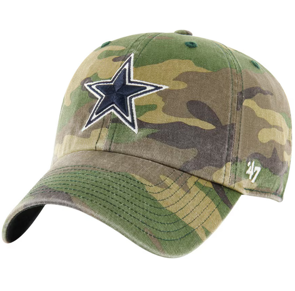 Dallas Cowboys '47 Brand Camo Clean Up Adjustable Dad Hat