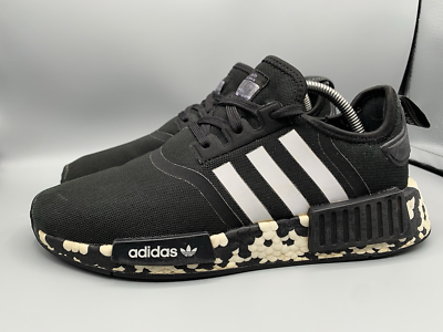 ADIDAS NMD R1 Black Speckled Camo Sole Sneakers Shoes Youth Sz 7 Women's Sz  8 | eBay