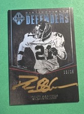 2017 Panini Majestic Deion Sanders Gold Ink On Card Auto /15 Atlanta Falcons