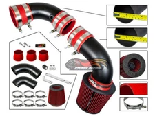 Cold Air intake Kit MATT BLACK w/ RED For 96-05 Sonoma Jimmy 4.3L V6