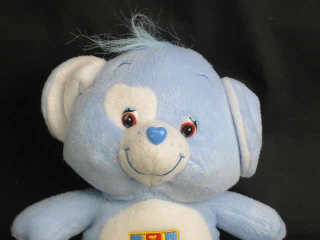 BLUE CARE BEAR LOYAL HEART BADGE TEDDY COUSIN PLUSH STUFFED ANIMAL SOFT DOG | eBay