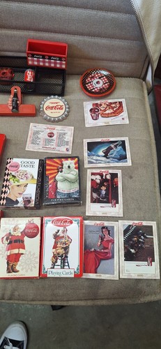 Lot Of Vtg Coca-Cola Magnets & Cards