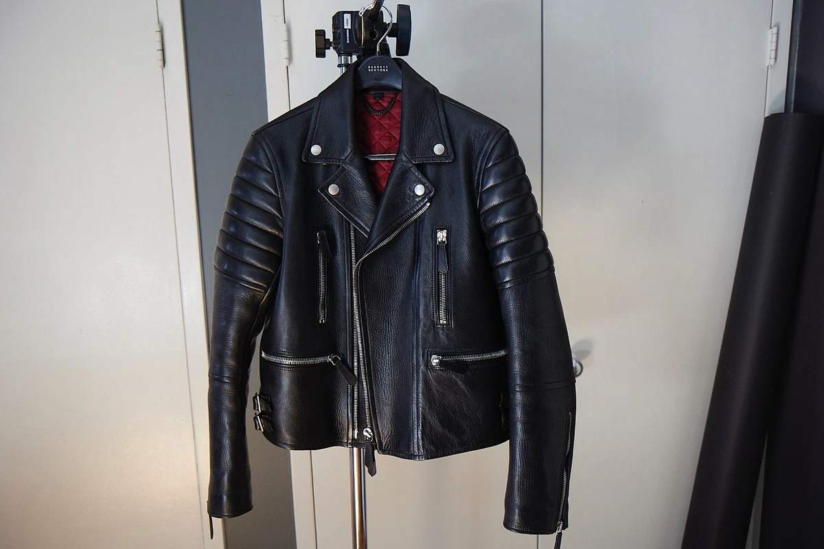 Burberry Leather Outer Shell Black Coats, Jackets & Vests for Men
