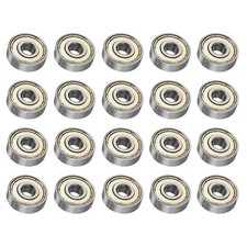 Double Shield 627ZZ Deep Groove Ball Bearing Carbon Steel Bearing 20pcs