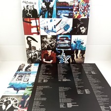 U2 Achtung Baby LP 1991 SNA Pressing EU Press Explicit Cover+inner & Lyrics Used