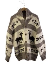 cowichan Knit Sweater Thick -- Wool BRW Solid Color