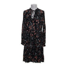 Yessica, Kleid, Größe: 42, FIT & FLARE DRESS, Schwarz/Mehrfarbig, Viskose #Dra