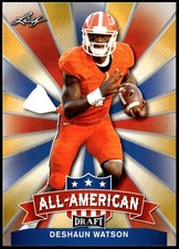 2017 Leaf Draft #AA-09 Deshaun Watson All-American Gold Rookie E1
