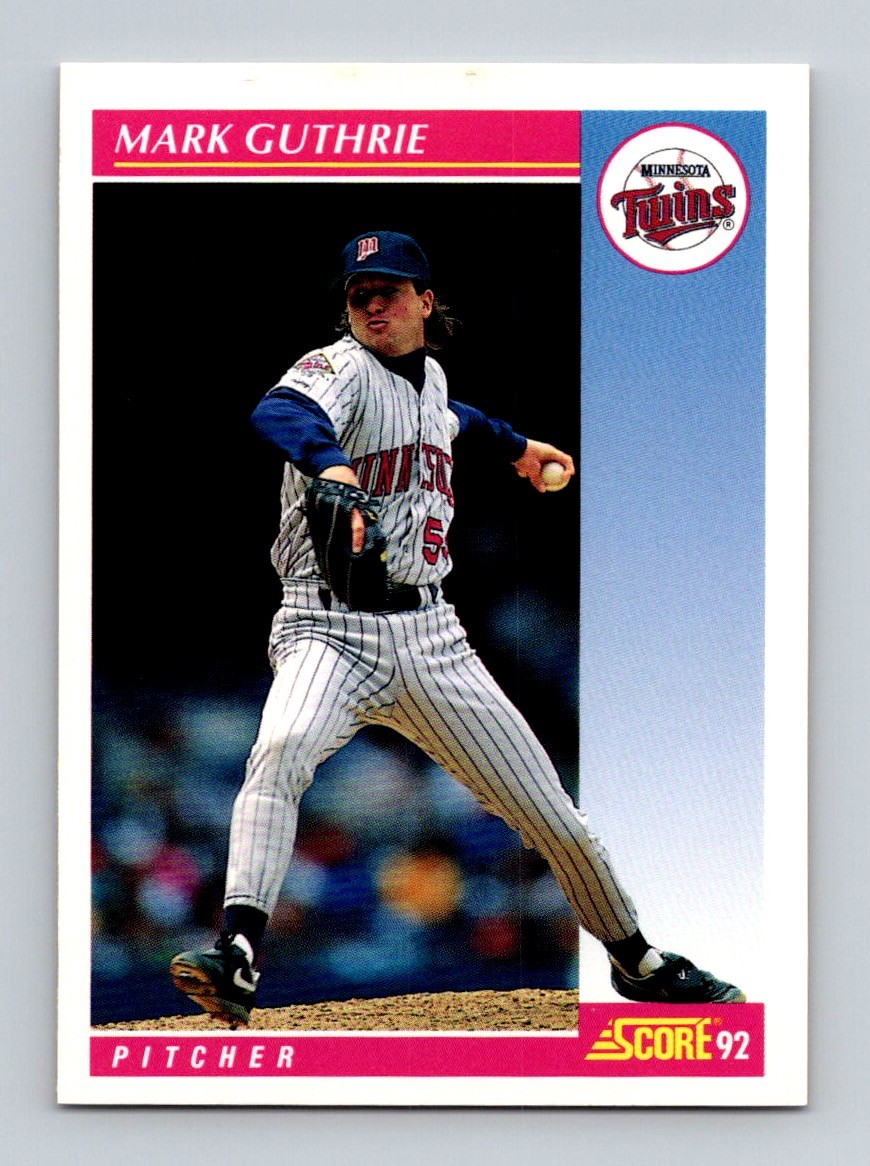 1992 Score MARK GUTHRIE #164 Minnesota Twins