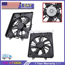 1 Pair AC Radiator Condenser Cooling Fan For Honda Odyssey SE EX LX 2011-2016