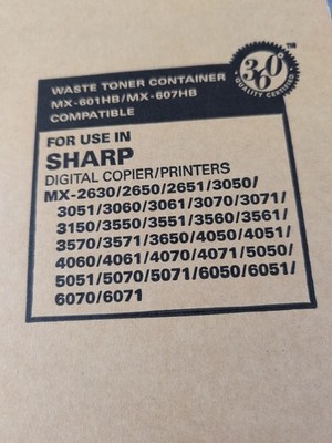 NEW! Katun Sharp Compatible Toner Waste Container MX-601HB MX-607HB