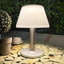 Solar Table Lamp Outdoor Waterproof - 3 Way Dimmable Cordless Table Lamps, Ey...